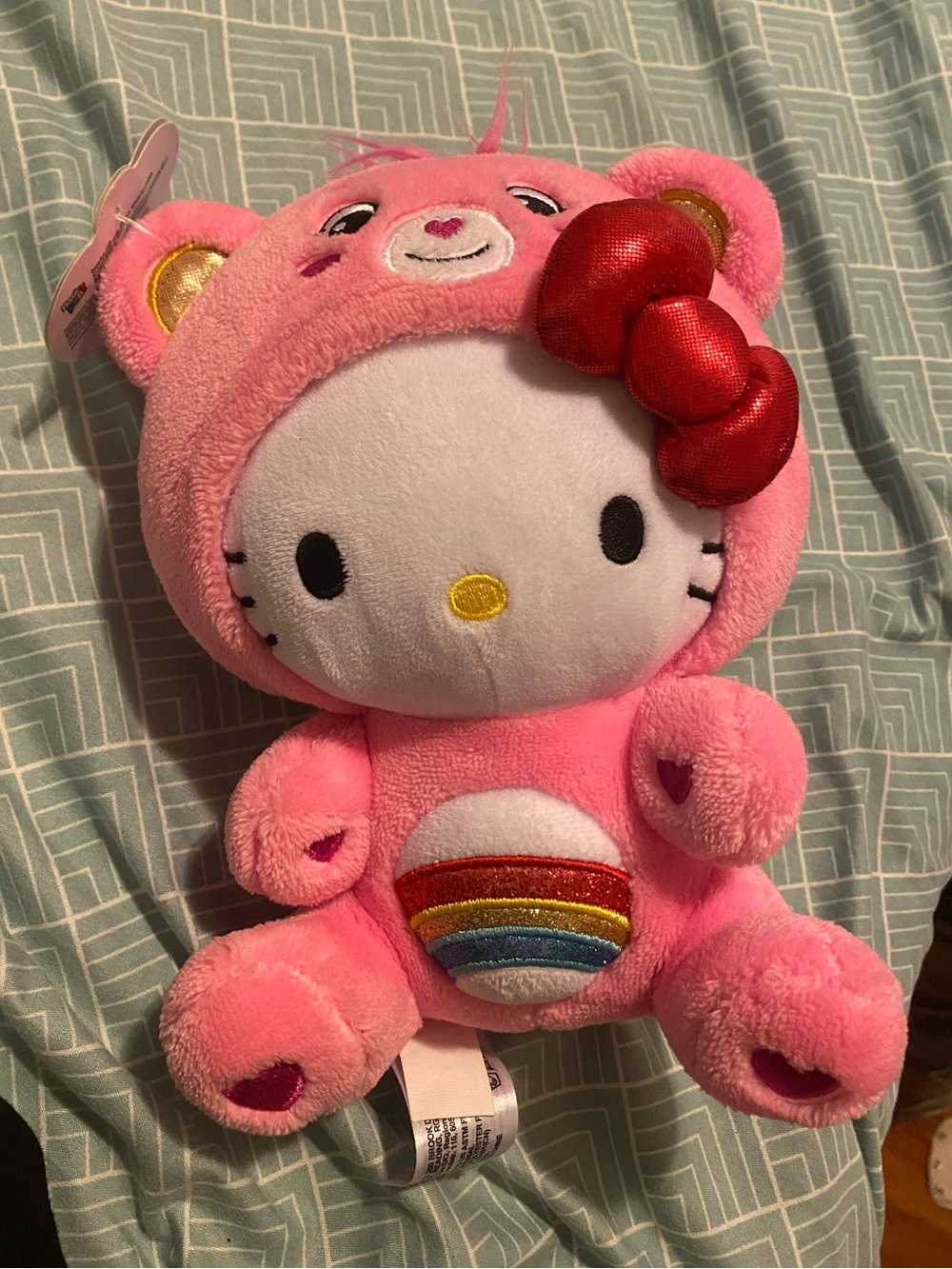 Hello Kitty X Carebears stuffed animal